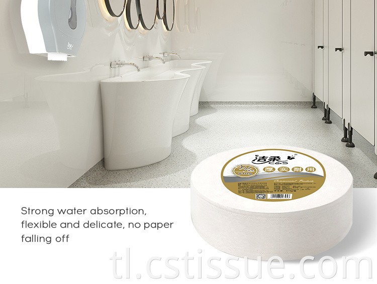 China Jumbo Roll Tissue Soft Toilet Paper Big Roll Tissue Biodegradable Tissue